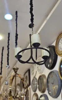 لوستر سه شاخه مشکی