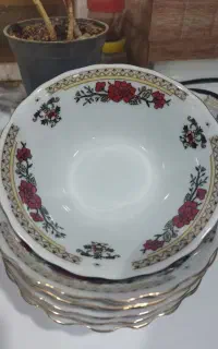 کاسه گلدار کمیاب قطر 15سانت