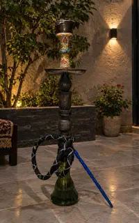 قلیون تنه چوبی
