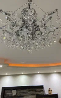 لوستر کریستالی ۱۲ شاخه برند نورسازان