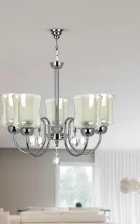 لوستر پنج شاخه چشمه نور