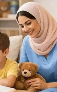 نیازمند پرستار کودک یک ساله پسر