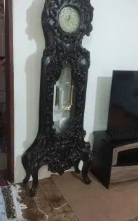ساعت ایستاده چوبی