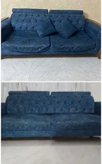 تعمیرات مبل در محل تقویت نشیمن ودسته شکستگی سوختگی
