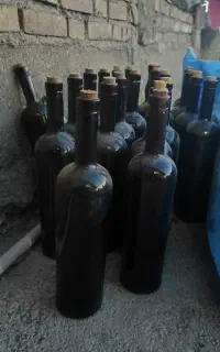 بطری شیشه ای یک لیتری