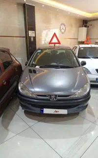 پژو  206   تیپ. 2 .بی‌رنگ خاکستری