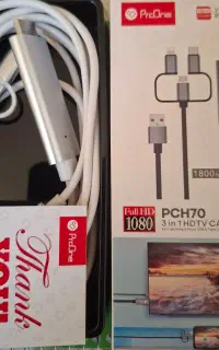 کابل ۳کاره تبدیل شارژ و تصویر به HDMI