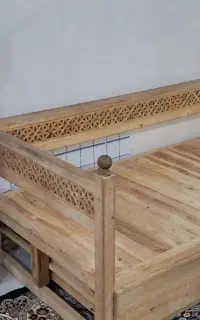تخت سنتی چوبی کشودار
