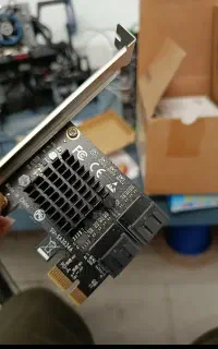 کارت توسعه PCIe به 4 پورت SATA 3.0 + براکت کوتاه