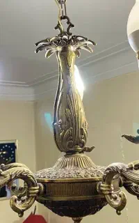 لوستر ۶شعله برنز