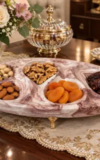 ظروف دکوری سنگ مصنوعی طرح چوب
