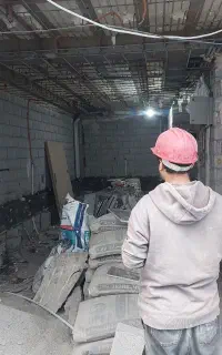 بازسازی کامل (لوله کشی برق کشی و غیره)تخریب