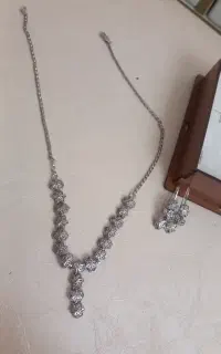 سرویس گردنبند گوشواره نقره
