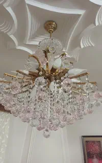 لوستر ۱۶ شاخه کریستال