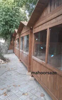 آلاچیق چهار فصل،کلبه چوبی