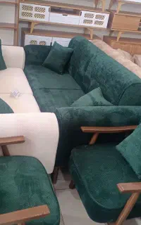مبل راحتی با پایه چوبی راش/