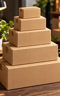 کارتن پستی بدون چاپ