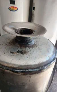 جوشکاری وتعویض کفی مخزن ابگرمکن