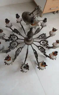 لوستر برنز ۱۲ شاخه