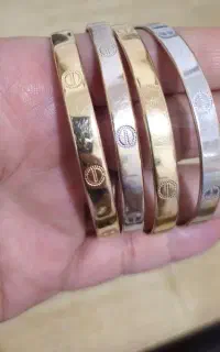 النگوی طلا طرح کارتیه سایز ۲