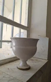 دو عدد گلدان سفالی