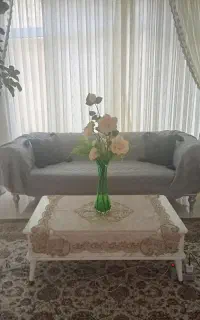 میز جلو مبلی همراه با عسلی ، فقط تماس پاسخگو هستم