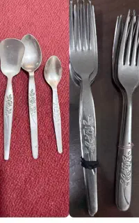 چنگال گل رز قدیمی استیل سالم