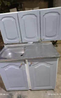 کابینت فلزی ورق سنگین همراه سینک ظرفشویی