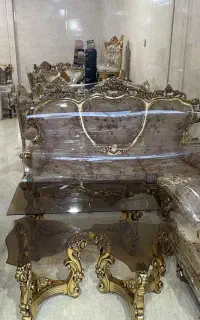 مبل مبلمان استیل سلطنتی ۹ نفره درحد نو نو نو