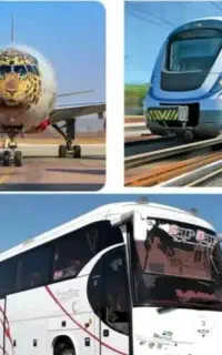 بلیط اتوبوس/قطار/هواپیما