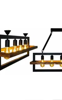 چوب و لوستر چوبی