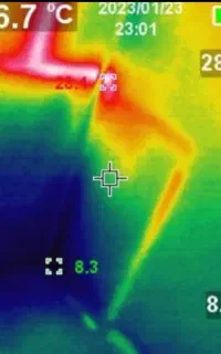 تشخیص ترکیدگی عیب یابی نم رطوبت بادستگاه تصویری