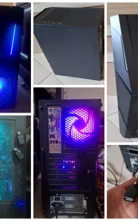 حراج کیس اسمبل شده گیمینگ گرین ARIA، با کابل