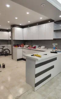 طراحی و ساخت کابینت آشپزخانه ، کمد دیواری mdf