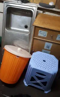 سطل بزرگ زباله نو چهارپایه نو قیمت حراج