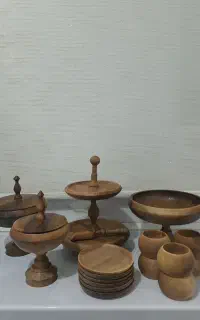 سرویس پذیرایی چوبی ( چوب گردو)