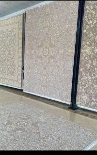 فرش اندیشه ۱۲۰۰ طوسی نقره کوب