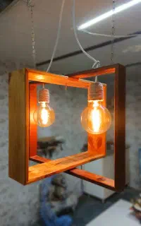 لوستر های چوبی مدرن شیک