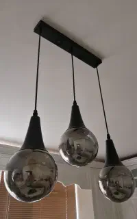 لوستر سه حباب جدید نو