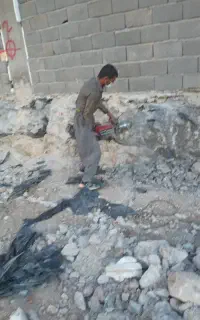 تخریب ساختمان سرامیک کف  سرویس حمام