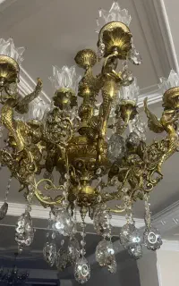 لوستر برنجی سالم