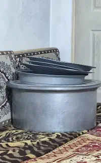 قابلمه و دیگ آلومینیوم کارکرده در حد نو