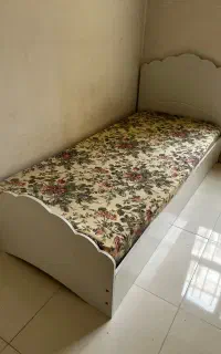 تخت خواب یک نفره+کفی تخت +تشک