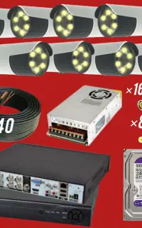 ..4 عدد دوربین بولت 5 مگا پیکسل برند .TYCO.TECH