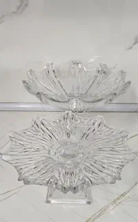 میوه خوری و شیرینی خوری کریستال نو،قیمت دوتا