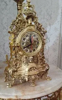 ساعت برنز رومیزی