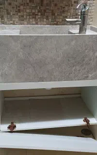 دست شویی تمام سنگ ۳ سال کار کرده