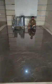 کفسابی سابزنی شستن نما (( براق تمیز کردن سنگ  ))