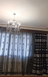 پرده 6 متری به همراه کنار پرده و متعلقات