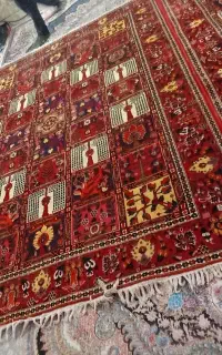دو تخته فرش ۲×۳ دستباف قدیمی چالشتری